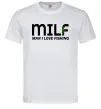 Чоловіча футболка Man i love fishing Білий фото