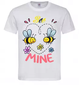 Мужская футболка Bee mine Белый фото