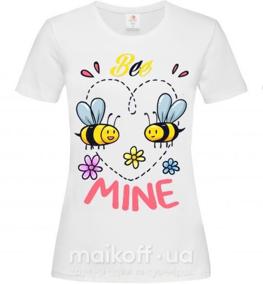 Женская футболка Bee mine Белый фото