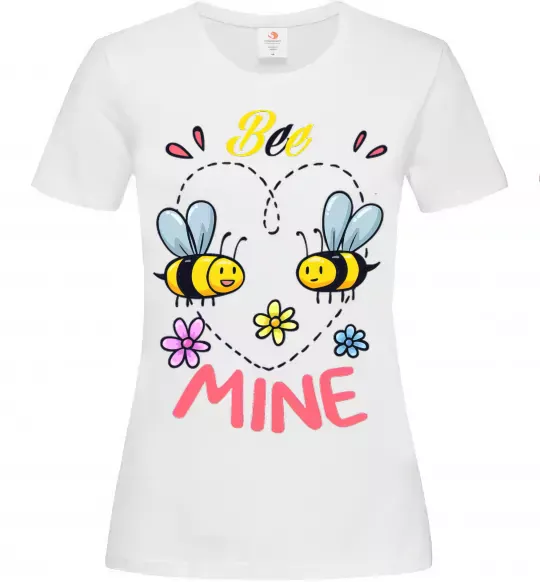 Жіноча футболка Bee mine Білий фото