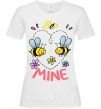 Женская футболка Bee mine Белый фото
