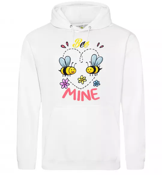 Чоловіча толстовка (худі) Bee mine Білий фото