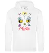 Чоловіча толстовка (худі) Bee mine Білий Чоловіча толстовка (худі) Bee mine Білий фото