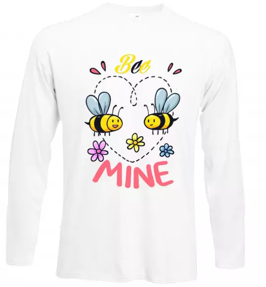 Лонгслив Bee mine Белый фото