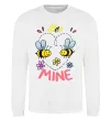 Світшот Bee mine Білий фото