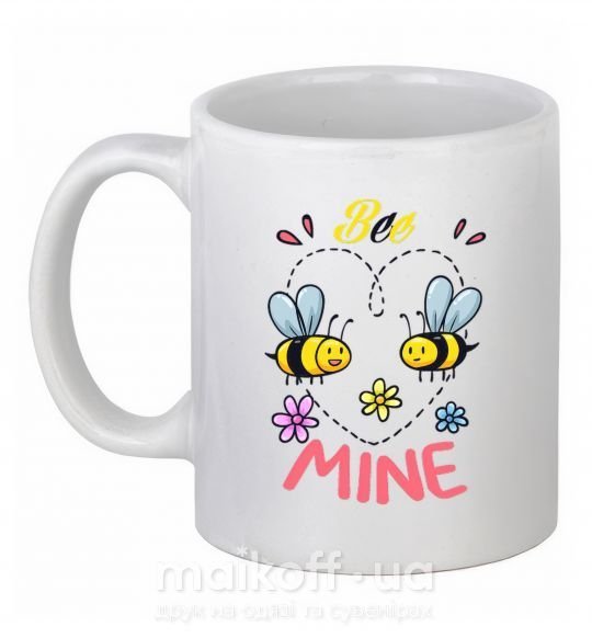 Чашка керамічна Bee mine Білий фото