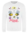 Свитшот Bee mine Белый фото