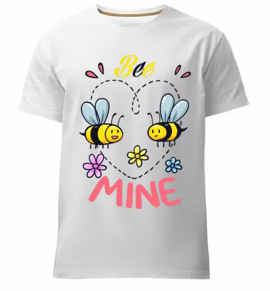 Мужская премиум футболка Bee mine Белый фото