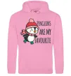 Чоловіча толстовка (худі) Penguins are my favourite Рожевий Чоловіча толстовка (худі) Penguins are my favourite Рожевий фото