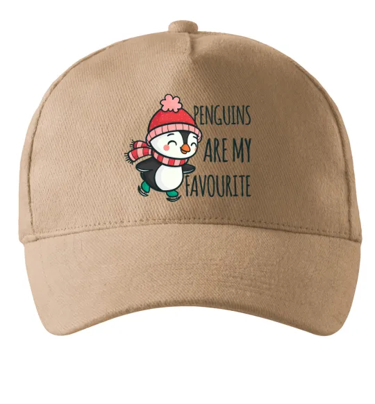 Кепка Penguins are my favourite Пісочний фото