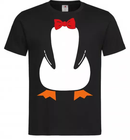 Мужская футболка Penguin suit Черный фото