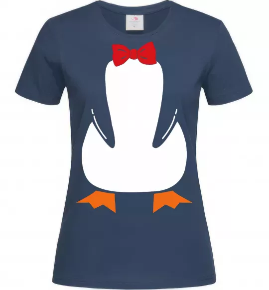 Жіноча футболка Penguin suit Темно-синій фото