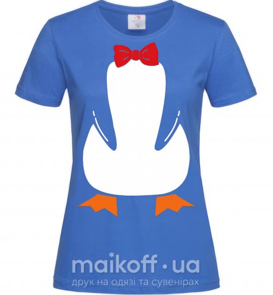Жіноча футболка Penguin suit Яскраво-синій фото