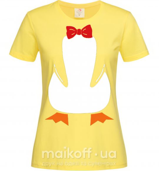 Женская футболка Penguin suit Лимонный фото