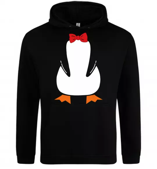 Чоловіча толстовка (худі) Penguin suit Чорний фото