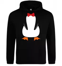 Мужская толстовка (худи) Penguins are my favourite Серый меланж фото