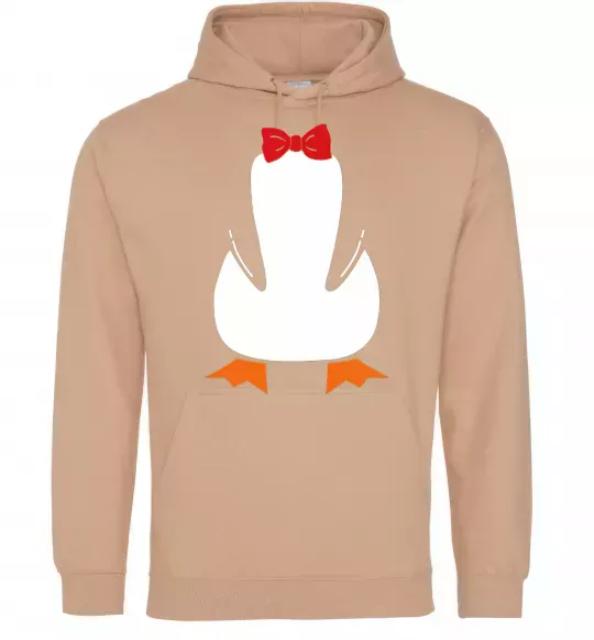 Жіноча толстовка (худі) Penguin suit Пісочний фото