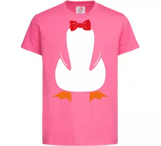 Детская футболка Penguin suit Ярко-розовый фото