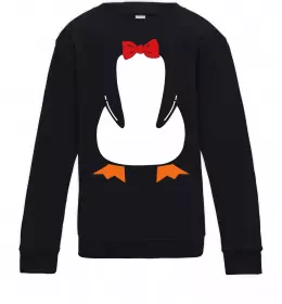 Дитячий світшот Penguin suit Чорний фото