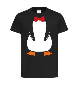 Детская футболка Penguin suit Черный фото