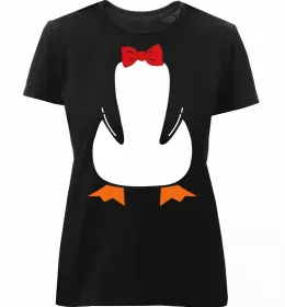 Женская премиум футболка CRAZY PENGUIN Белый фото