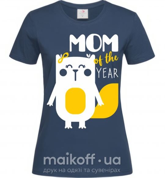 Жіноча футболка Mom of the year Темно-синій фото