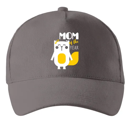 Кепка Mom of the year Сірий фото