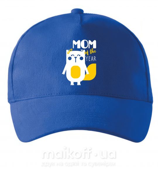 Кепка Mom of the year Ярко-синий фото