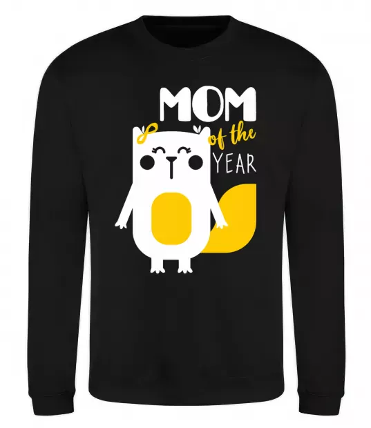 Світшот Mom of the year Чорний фото