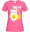 Женская футболка Mom of the year Ярко-розовый Женская футболка Mom of the year Ярко-розовый фото