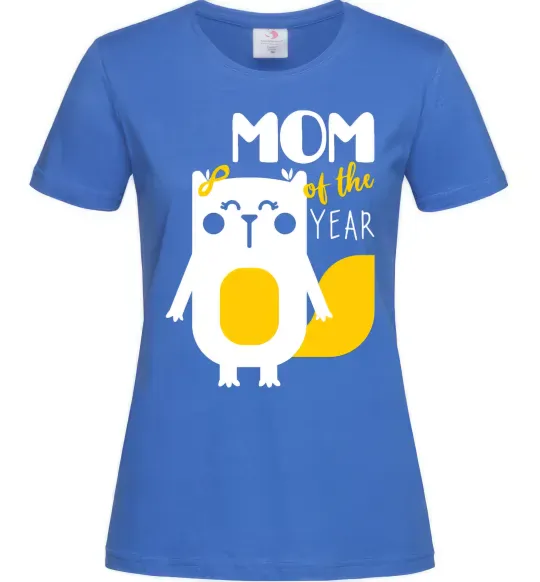 Женская футболка Mom of the year Ярко-синий фото