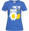 Женская футболка Mom of the year Ярко-синий Женская футболка Mom of the year Ярко-синий фото