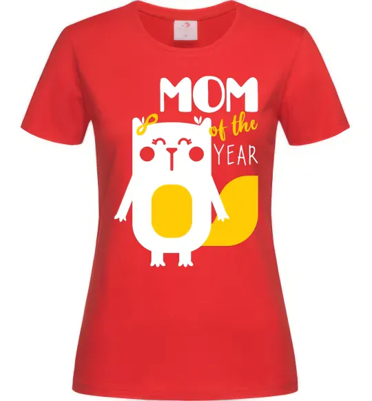 Женская футболка Mom of the year Красный фото