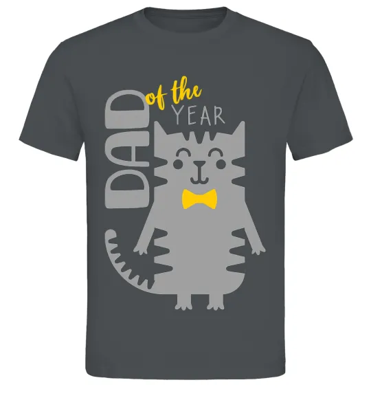 Мужская футболка Dad of the year Графит фото