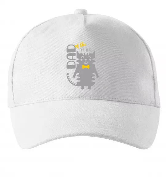 Кепка Dad of the year Білий фото
