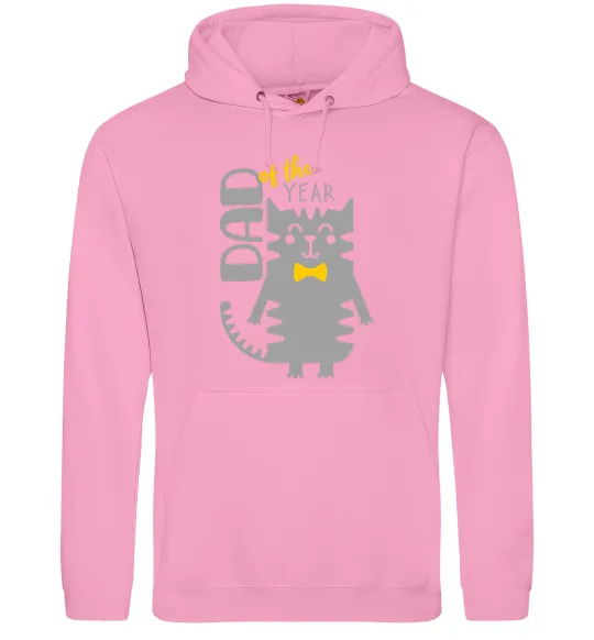 Чоловіча толстовка (худі) Dad of the year Рожевий фото