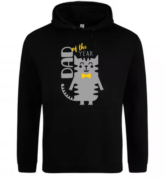 Чоловіча толстовка (худі) Dad of the year Чорний фото
