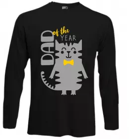 Лонгслів Dad of the year Чорний фото