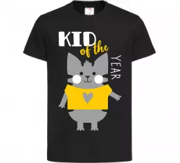 Детская футболка Kid of the year Черный фото