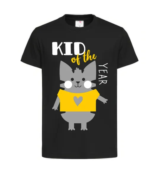 Дитяча футболка Kid of the year Чорний фото