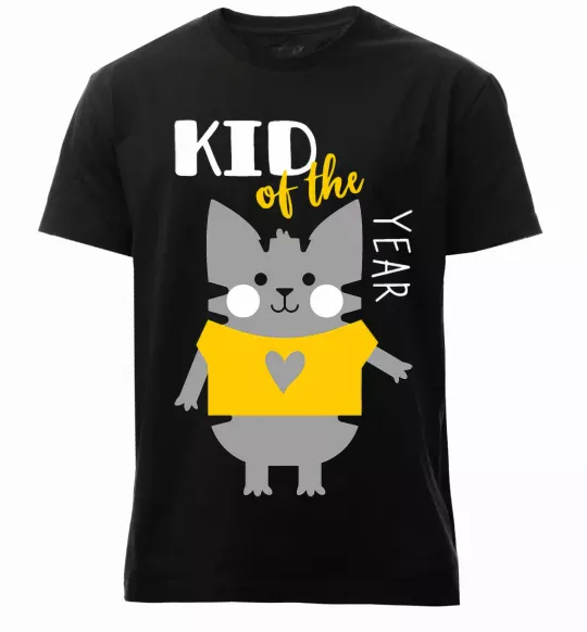 Чоловіча преміум футболка Kid of the year Чорний фото