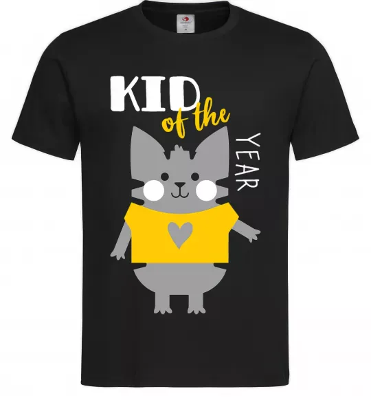Чоловіча футболка Kid of the year Чорний фото