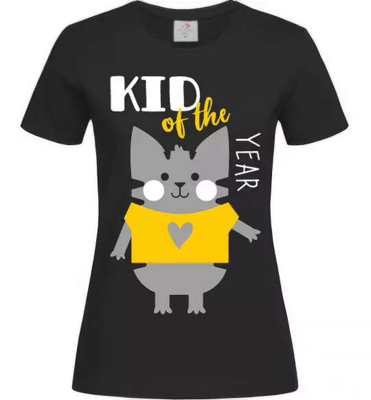 Женская футболка Kid of the year Черный фото