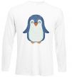 Лонгслів Dad penguin Білий фото