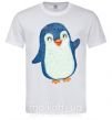 Мужская футболка Kid penguin Белый фото