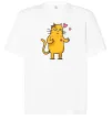 Футболка Оверсайз Cat girl love Белый фото
