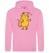 Женская толстовка (худи) Cat girl love Розовый фото