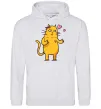 Жіноча толстовка (худі) Cat girl love Сірий меланж Жіноча толстовка (худі) Cat girl love Сірий меланж фото