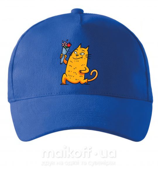 Кепка Cat boy love Яскраво-синій фото