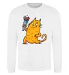 Свитшот Cat boy love Белый фото